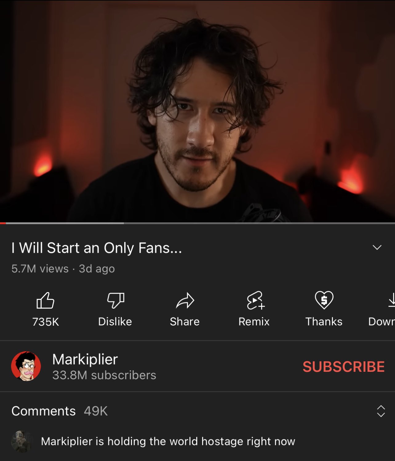 Queer Me Now on X: Markiplier is joining OnlyFans?!? 😱  t.coCymw1KSKOl  X