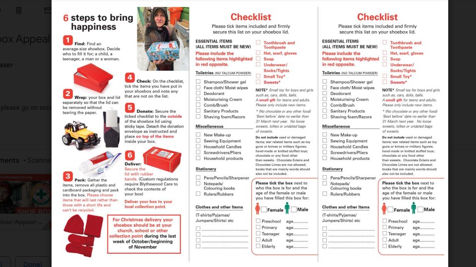 DecoyPri's tweet photo. Please see the details below for this years Shoe Box Appeal.
⭐️⭐️Boxes to be in by 7th November please ⭐️⭐️ https://t.co/eZWeYXcEEp