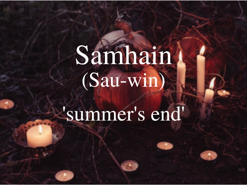 AmericanIrishSL's tweet photo. We’re a few days away from Halloween, which has origins in an ancient Irish festival called Samhin. Today’s #WednesdayIrishWordoftheWeek, Samhin, roughly translates to “summer's end” since the festival marked the end of the harvest season & beginning of the winter. https://t.co/PYgSVclvYG