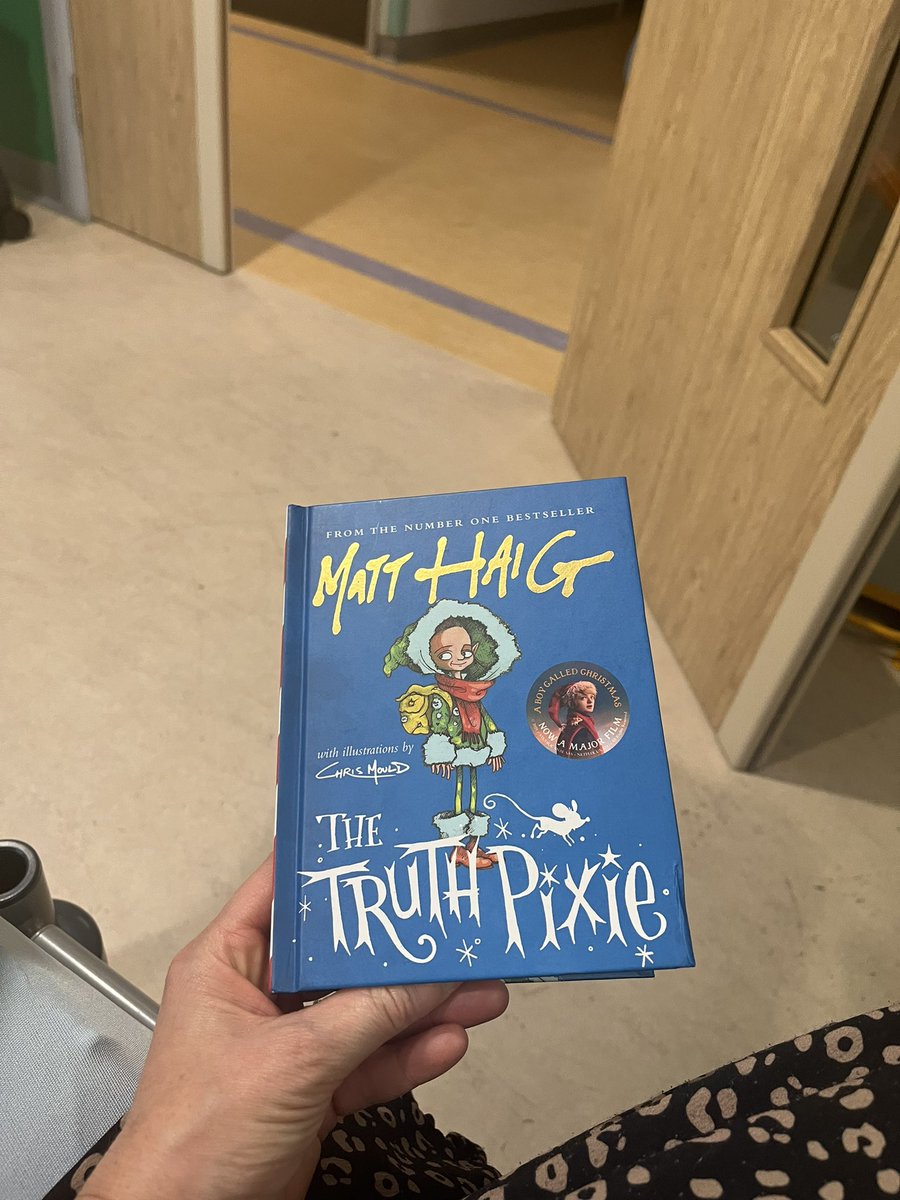 gem1twinkle's tweet photo. Awesome book company today on Childrens ward while I wait for my little one to have a minor op. @matthaig1 #truthpixie @ChildrensFgh https://t.co/d7Gm5Udfg4