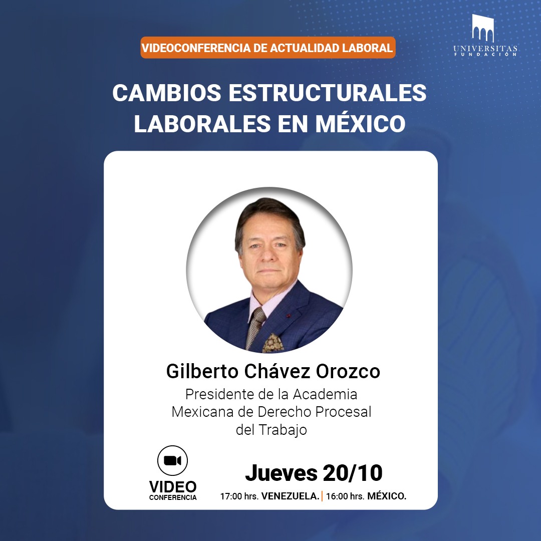 imirabali's tweet photo. Universitas Fundación te invita a la conferencia:
Cambios Estructurales en México

Con Gilberto Chávez Orozco
Hora 5:00 PM hora Venezuela 

Enlace https://t.co/VjOlzRTeOk

YouTube
https://t.co/pxFef8EGMY

¡Te esperamos!
#ActualidadLaboralUniversitas https://t.co/S9QL9m2FbS