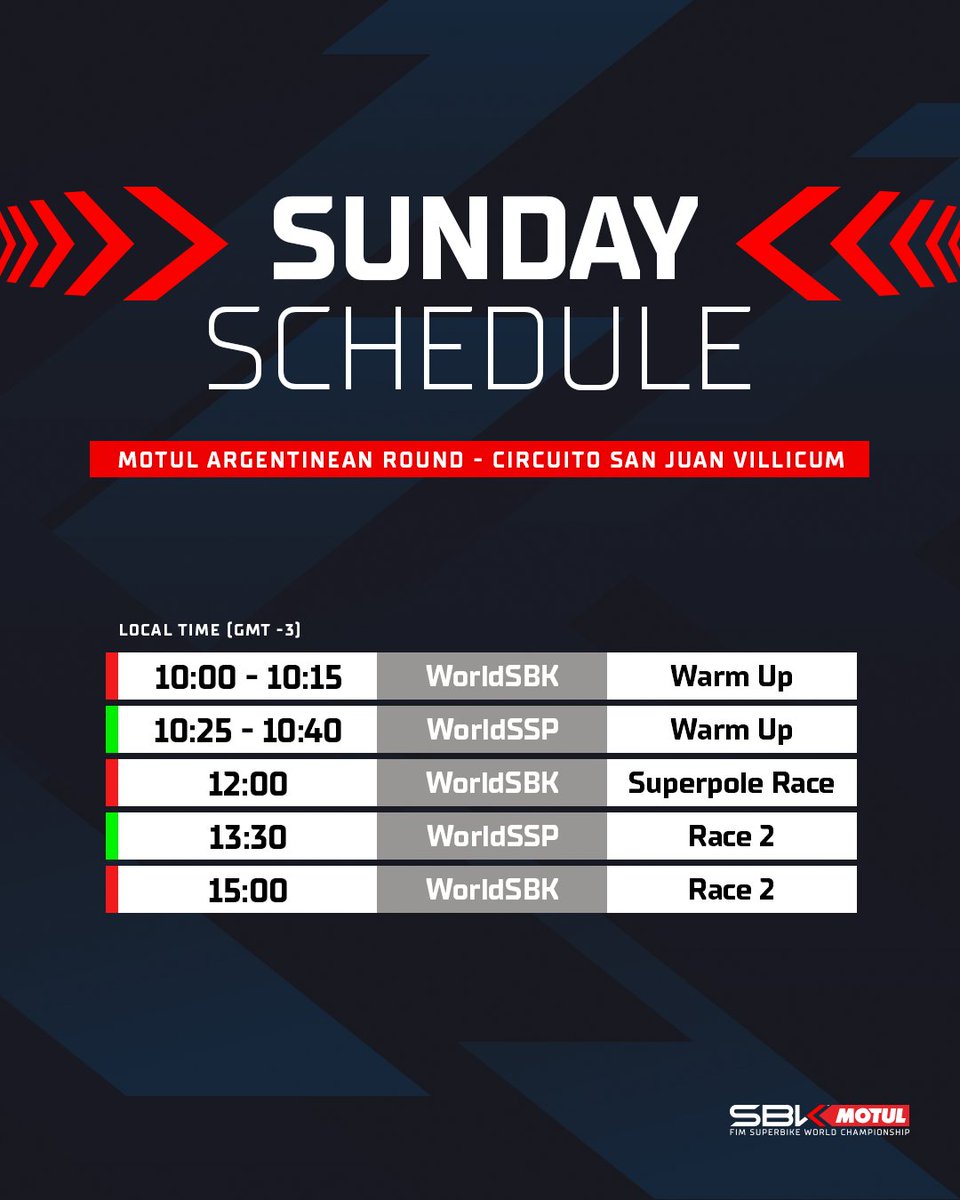 WorldSBK's tweet photo. From Malaysia ๐ฒ๐พ to Argentina ๐ฆ๐ท, with @MotoGP and #WorldSBK... ๐ฅ
Another chapter of #2WheelWeekends is about to start! ๐
You can now check out the FULL SCHEDULE โฐ for the #ARGWorldSBK here๐ https://t.co/lIGwGMmKEz