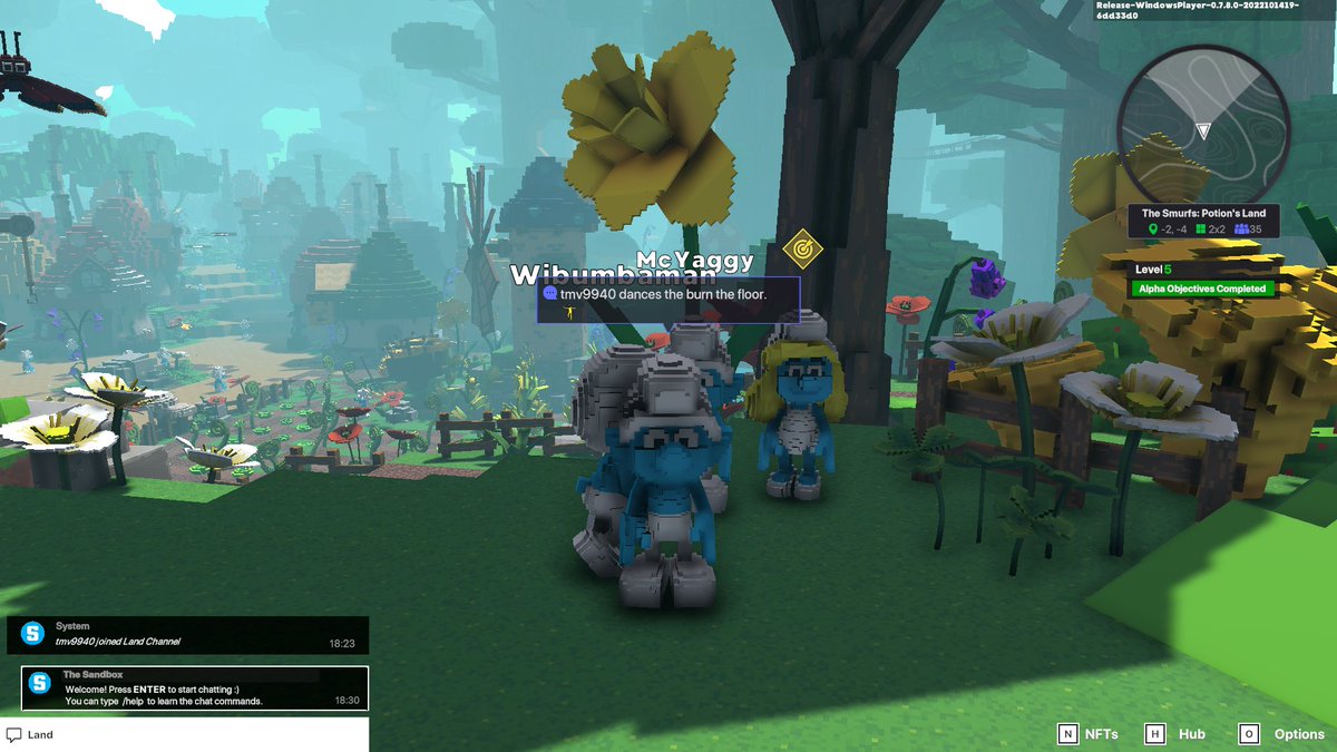 tmv9940's tweet photo. @TheSandboxGame I just participated in The Smurfs Giveaway for a chance to win a Season 3 Alpha Pass! Check out my screenshot below! 👇 https://t.co/0JXCxdcJan