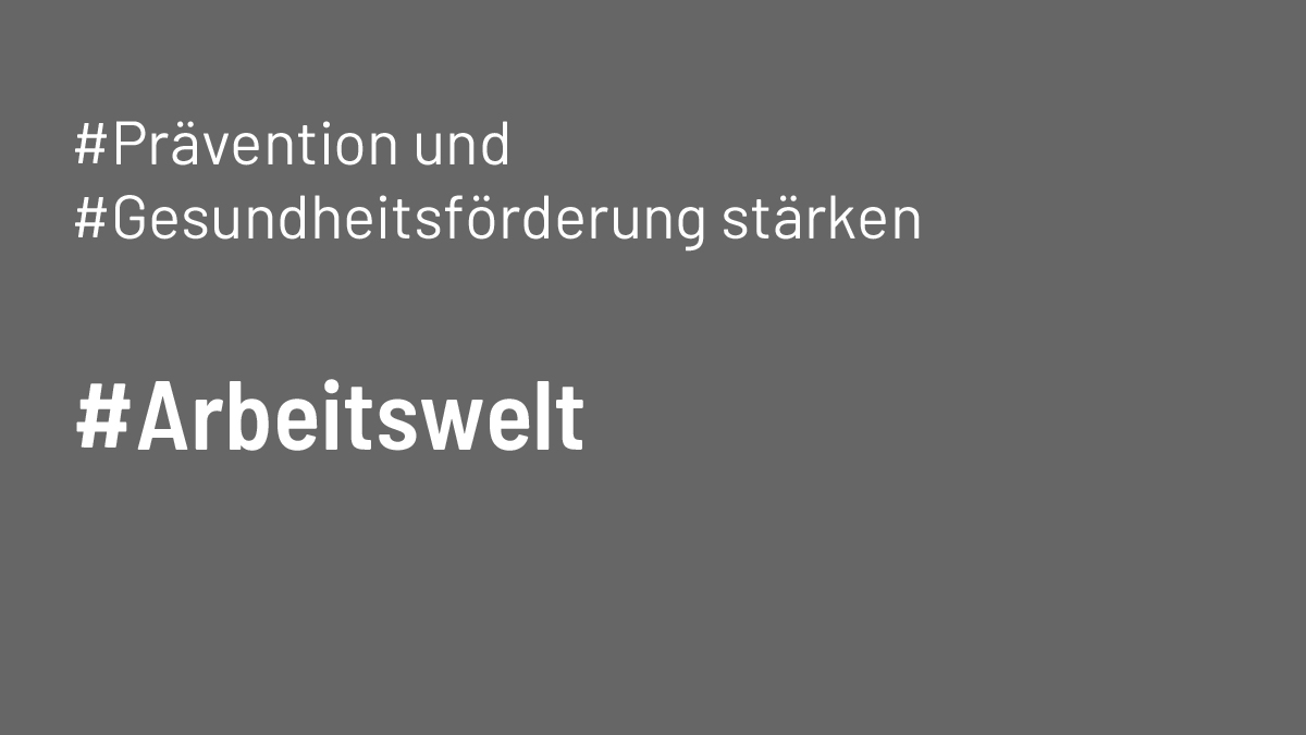 BV Prävention und Gesundheitsförderung (@bvpraevention) on Twitter photo 2022-10-20 11:26:01 Ab 2023 wird die „Verzahnung von Arbeits- und #Gesundheitsförderung in der #kommunalen Lebenswelt” als langfristiges Programm 👉„teamw()rk für Gesundheit und #Arbeit” im Rahmen des @GKV_SV-Bündnisses für Gesundheit bundesweit fortgeführt ➡️ogy.de/w7sk #GesundArbeiten Ab 2023 wird die „Verzahnung von Arbeits- und #Gesundheitsförderung in der #kommunalen Lebenswelt” als langfristiges Programm 👉„teamw()rk für Gesundheit und #Arbeit” im Rahmen des @GKV_SV-Bündnisses für Gesundheit bundesweit fortgeführt ➡️ogy.de/w7sk #GesundArbeiten