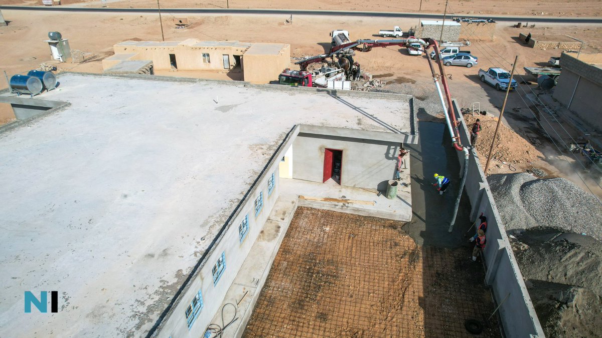 nadiainitiative's tweet photo. Mahmoodiya Primary School is nearly complete!

Construction crews have begun concreting outdoor areas, installing electrical networks &amp; painting the school. Once completed, over 161 students will be able to resume their studies in time for the new school year. @LithuaniaMFA https://t.co/g7RTlXrJ2R