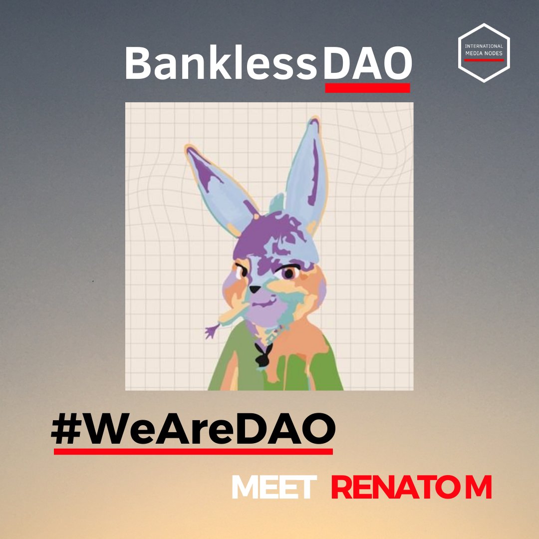 IMNbankless's tweet photo. Gm world, today's WeAreDAO guest is from Peru. He has been quite active in the Spanish Media Node and in various bankless projects such as Fight Club and Bankless Consulting. We love his fresh perspective and buidling energy. Hello RenatoM! 🇵🇪🔥😍 https://t.co/kjL3kNPLnr