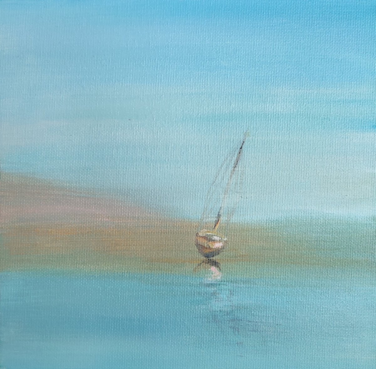 Rainy day painting day. Acrylic on canvas, 20cm x 20cm

#landscape #artistsoninstagram #artist #beachpainting #boatpainting #impressionistpainting #acrylicpainting #landscapeartist #seascape