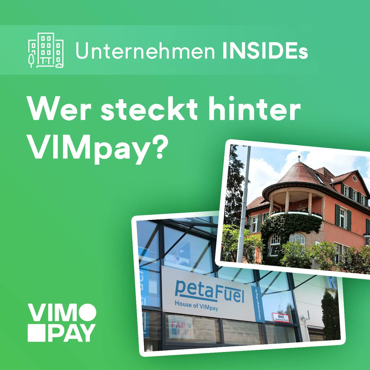 VIMpay's tweet photo. 🔌 Der IT-Provider #petaFuel kümmert sich um die Entwicklung der VIMpay App und 💳 das E-Geld-Institut #PayCenter kümmert sich um den reibungslosen Ablauf des Zahlungsverkehrs. Gemeinsam bilden wir das #VIMpay Dream-Team 💫
Welche #insides würden dich interessieren? https://t.co/2MhjnCEmOG