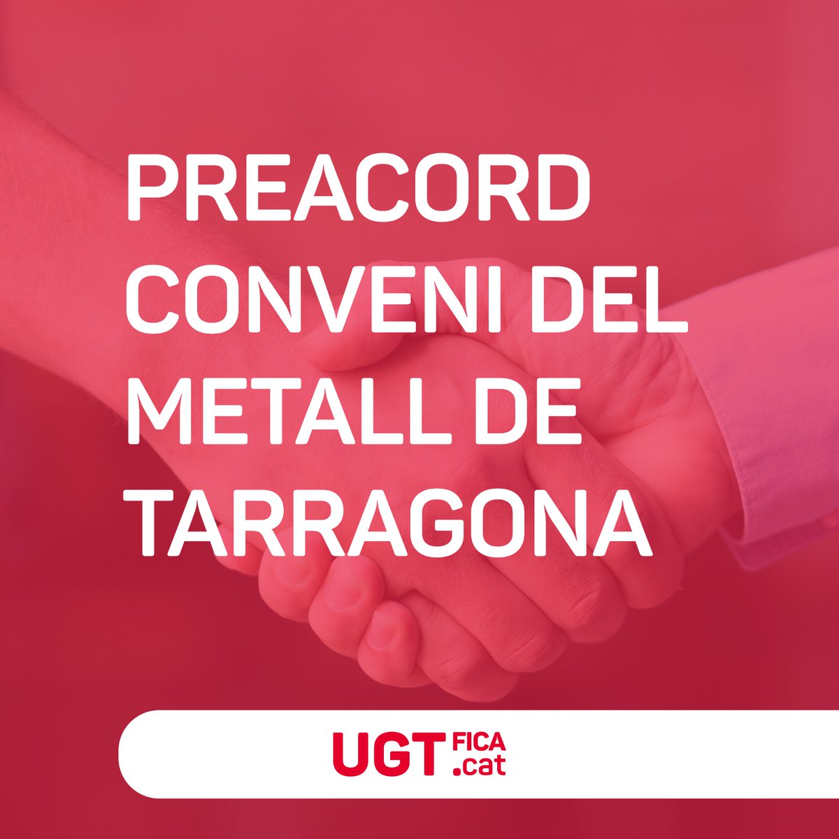 ugtficat's tweet photo. 📢Preacord Conveni del Metall Província Tarragona
🙌És desconvoca la vaga prevista pels dies 24 i 25
💪Aquí trobaràs els aspectes més importants
✊La lluita té els seus fruits! https://t.co/jQtBthv2Sc