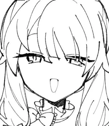 わたしの描く夜見さんの顔KAWAII 