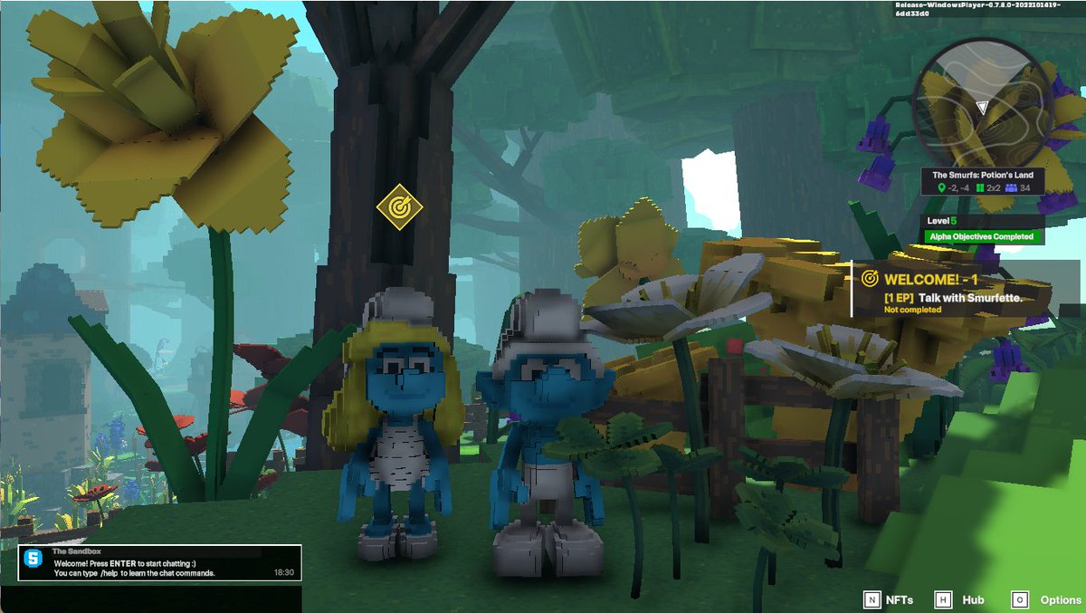 rastafauyeahh's tweet photo. @TheSandboxGame I just participated in The Smurfs Giveaway for a chance to win a Season 3 Alpha Pass! Check out my screenshot below! 👇

 finally two of us！ https://t.co/DxmudH9wKp