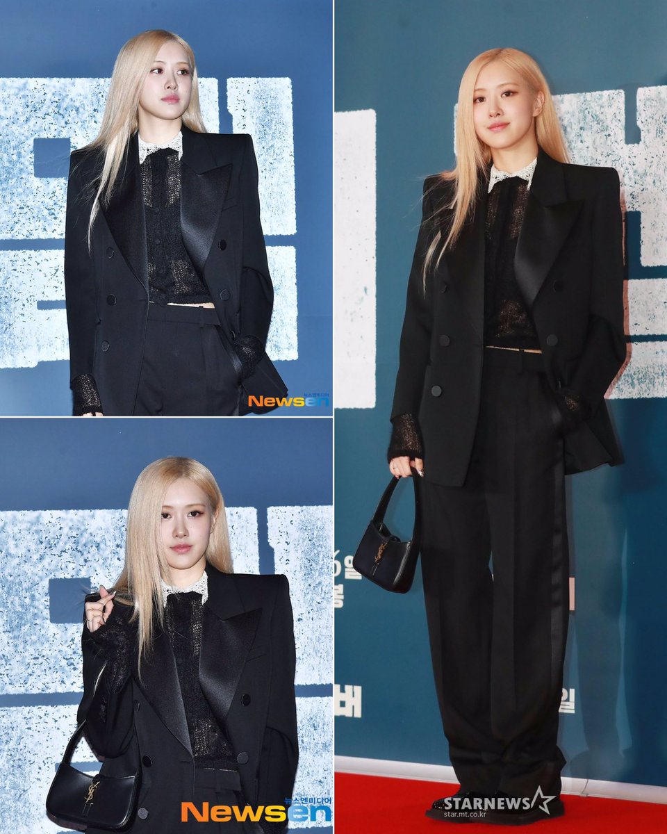 3JROSIE's tweet photo. กรี๊ดดด น้องแชงมาในลุคสาว YSL โผล่ดูหนัง Remember รอบ VIP Premiere ด้วย สวยเท่สุดๆไปเลย😍
#로제 #ROSÉ https://t.co/APlZyYw8QT