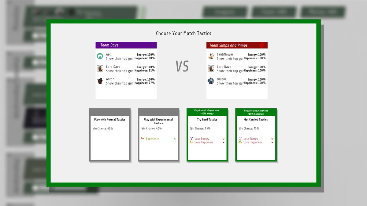 Blurring out the background behind menus. Does it look better in greyscale, blurred, or greyscale and blurred? #gamedev #gamemaker #gameart #ui