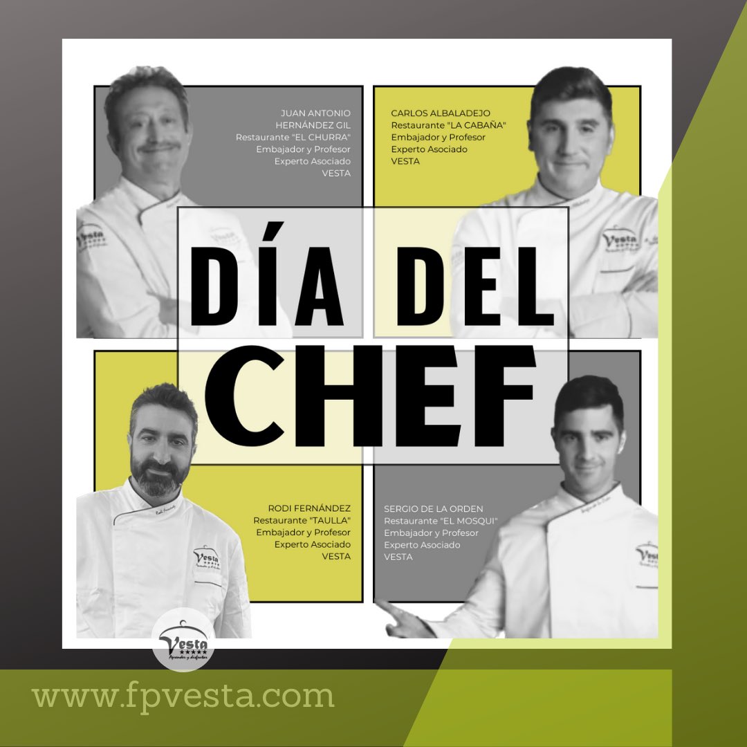 ISFPVesta's tweet photo. #diadelchef Gracias a excepcionales Profesores Expertos Asociados y Embajadores del @ISFPVesta con vuestra profesionalidad y trabajo conseguimos ser año tras año #esenciapuradefp https://t.co/lKriqcBEjO