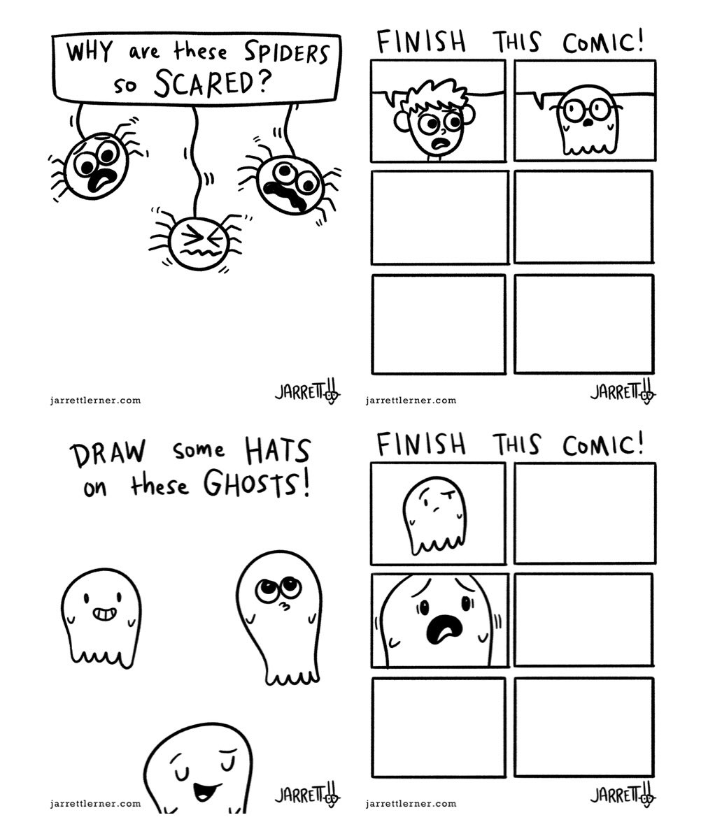 Jarrett_Lerner's tweet image. Did you know that I’ve got tons of FREE Halloween-themed activities available at my website?

You can find them, plus all my other free activities, at the Activities page of my website: jarrettlerner.com/activities/.

Want even more? Get my two activity books wherever books are sold!