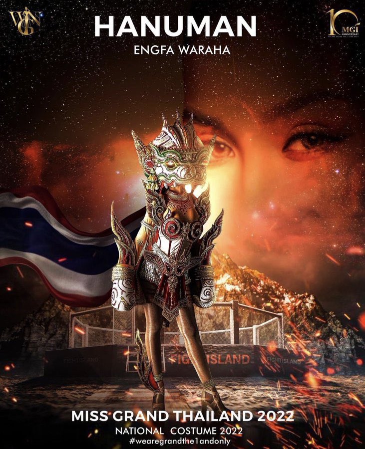 Plasalidtidkho_'s tweet photo. ตะโกนออกไปให้ดังๆว่า หนุมานไทยแลนด์🇹🇭

HANUMAN THAI BOXING
#ENGFA_NationalCostume https://t.co/oIGK0UdY3S