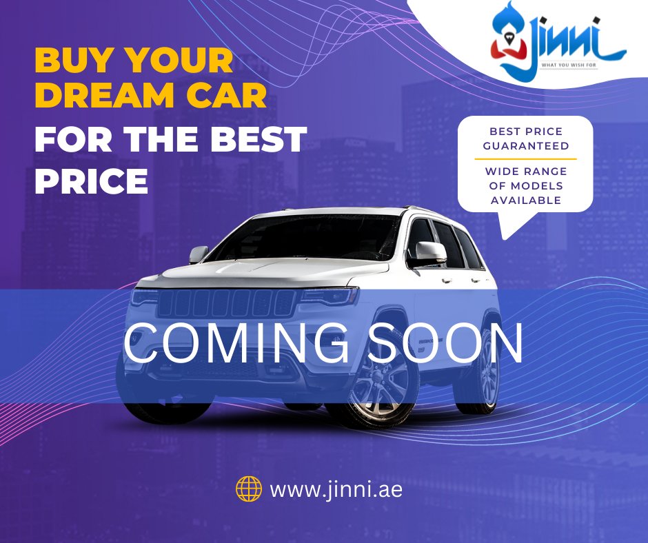 DigitalJinni's tweet photo. Are you planning to buy a new car or upgrade? Jinni got you covered!

Stay tuned to our page for more updates.
.
.
.
#jinni #dubai #marketplace #onlinemarketplace #carsforsale #buycar #usedcars https://t.co/0WFv1qjaYV