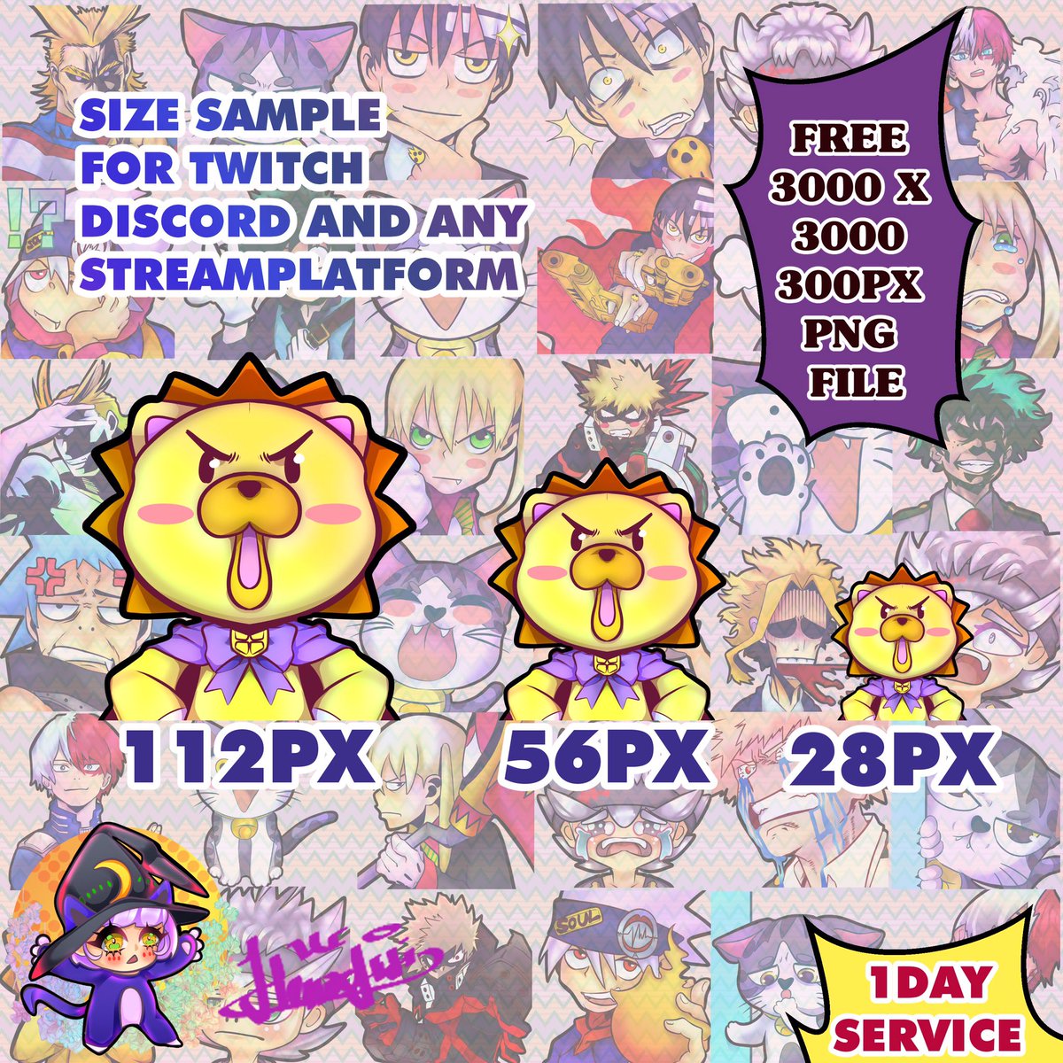 helloottit's tweet photo. Ready for open commisions for personal #twitch emote & discord emote #emote #commisions #gfx #graphicforstreamer #discord #smallstreamers #anime https://t.co/PPF5mJtX9A