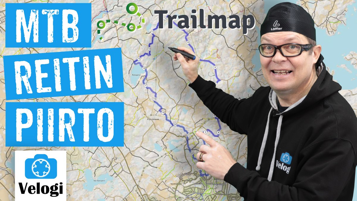 Velogi_com's tweet photo. Päivän videolla suunnitellaan MTB reitti #Trailmap-verkkopalvelussa ja siirretään se pyöräilytietokoneelle! Katso video: https://t.co/VopPTXVd3o #pyöräily https://t.co/1ogPEHWJoT