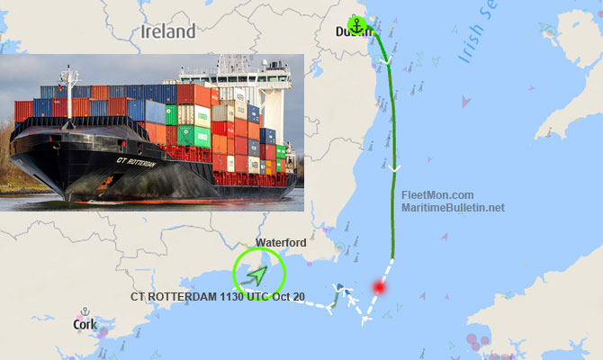Feeder disabled in Celtic sea, on tow
maritimebulletin.net/2022/10/20/fee…