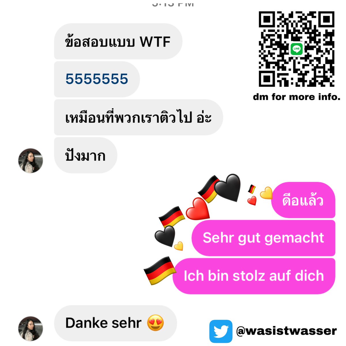 supergerman_th's tweet photo. 🇩🇪เรียนภาษาเยอรมันกับครูอาโปรีวิวรัวๆค่า🥰มีเพื่อนมาปรึกษาให้ช่วยติว B2 Goethe ให้ จากไม่มั่นใจกลายเป็นทำข้อสอบได้ปังมาก!💖🤘🏽🇩🇪 ยังเปิดรับสอนอยู่นะค้า ตอนนี้มีโปรโมชั่นสำหรับคอร์สเรียนเป็นกลุ่มด้วยน้า @ line สอบถามได้เลย✨ #ติวเยอรมัน #เรียนเยอรมัน #รับสอนเยอรมัน #เรียนภาษา https://t.co/nEb41ag993