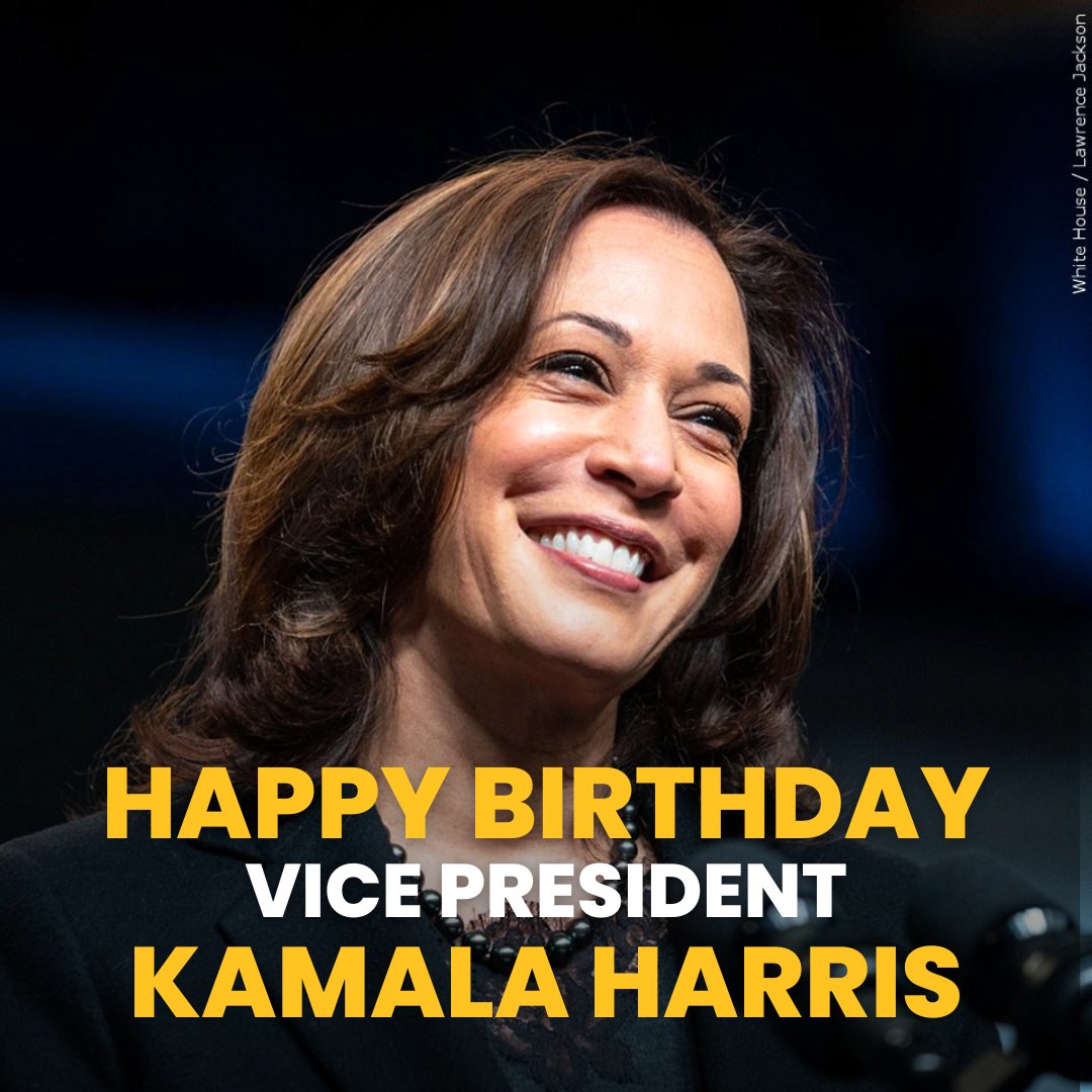 HAPPY BIRTHDAY VICE PRESIDENT KAMALA HARRIS! Harris turns 58 years old today! 
