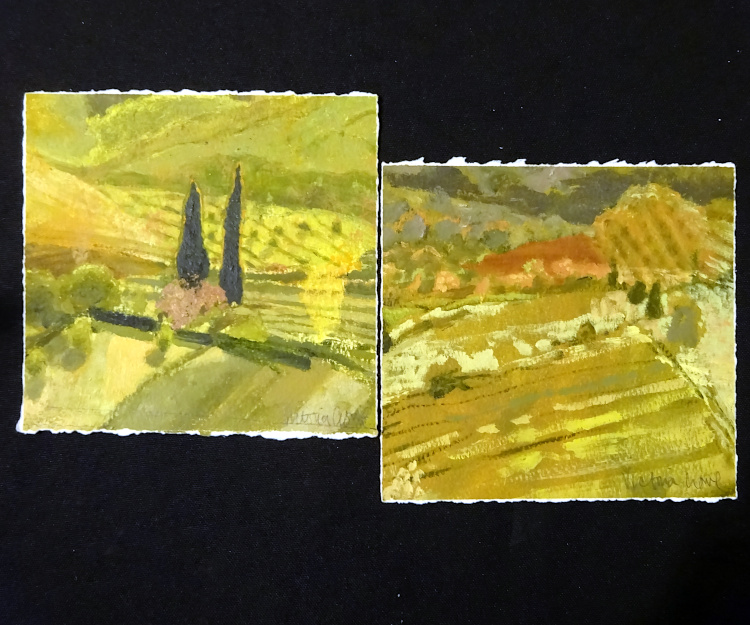 CASaleEdin's tweet photo. New #artworks at the Sale today. Here are 2 lovely paintings of Tuscany by Victoria Crowe! Lots of other small gems 👑 from our generous supporters, including these by Moira Ferrier and David Michie.
Come find your own treasures - open til 7pm! @StAGW1 for @christianaidsco https://t.co/J6IaPBbIdz