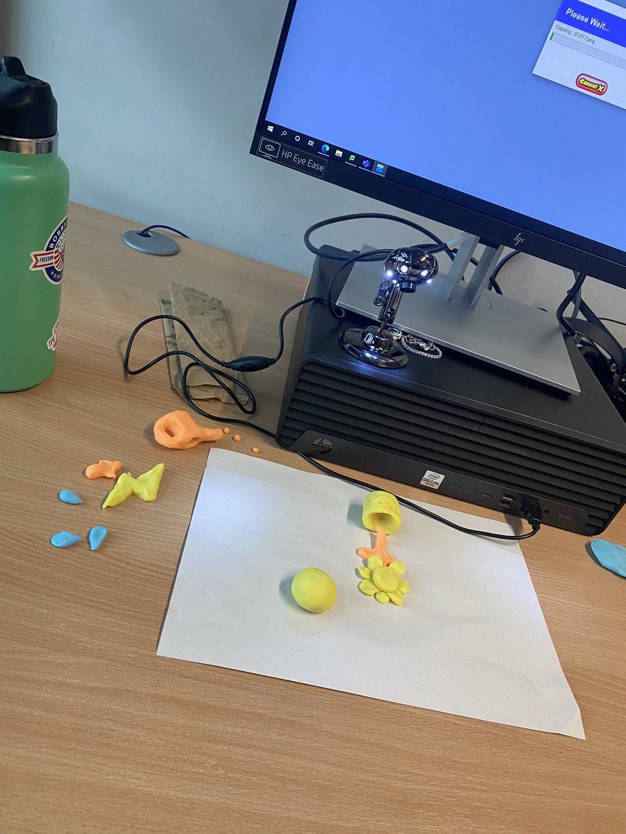 MissPSheffield's tweet photo. Another computing session this morning 👩🏼‍💻 Today we had a go at creating our own animation, not too bad for a first attempt! 🌼⛈ @EHU_FOE @EHUPriComputing https://t.co/ZfVLDrKLPF