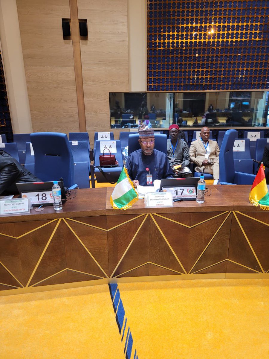 Currently attending the Climate Commission for the Sahel Region Summit in Niamey,🇳🇪 with other Ministers from member states. Accompanied by Registrar/CEO of @ehconhq & DG/CEO @ggwnigeria we are discussing governance & establishment protocols of the #CCRS & the #SahelClimateFund