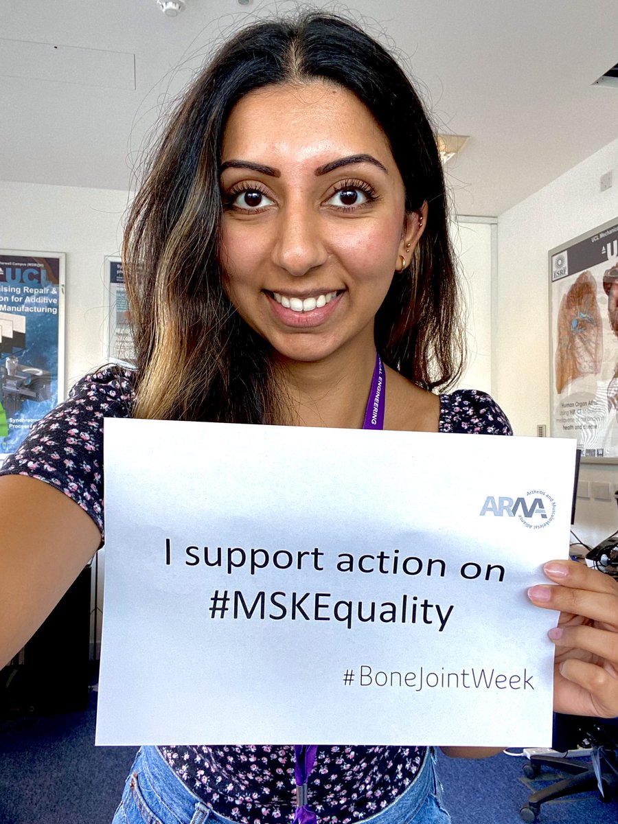 Supporting and promoting #MSKequality on #WorldOsteoporosisDay and #BoneJointWeek 🦴🧍🏽‍♀️🧍🏽‍♂️@ucl @ClarkinBoneBiol @Dr_KatherineS @apitsillides50 @NatalieASims @LilianIPlotkin @DrVCardo @JulieGreeves