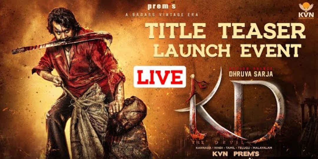 mcstudiokannada's tweet photo. Prem's - Dhruvasarja Combination Film Named as #KD 💥
#Dhruvasarja #Prems #Kvnproductions #KVN4 #ds06 #prems09 #KD #Kannada #Panindia #kannadamovie
@directorprems @DhruvaSarja #vijaysethupathi #mohanlal #sanjaydutt #prithvirajsukumaran #shivrajkumar #dhruvasarja https://t.co/eEGavMkoEy