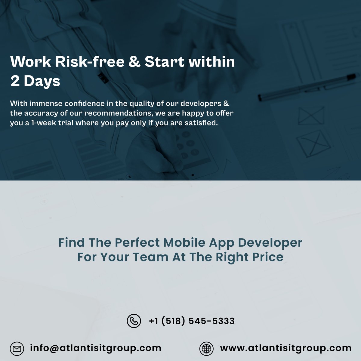 AtlantisIt's tweet photo. Businesses from various industries &amp; domains are converting to digital tools, programs by developing the quickest solutions. Developing mobile applications are enhancing users’ experience
👉 UI/UX
👉 Talent acquisition
👉 Consulting &amp; QA services
#ui #ux #qa #ios #android https://t.co/fBlEy0F5hI