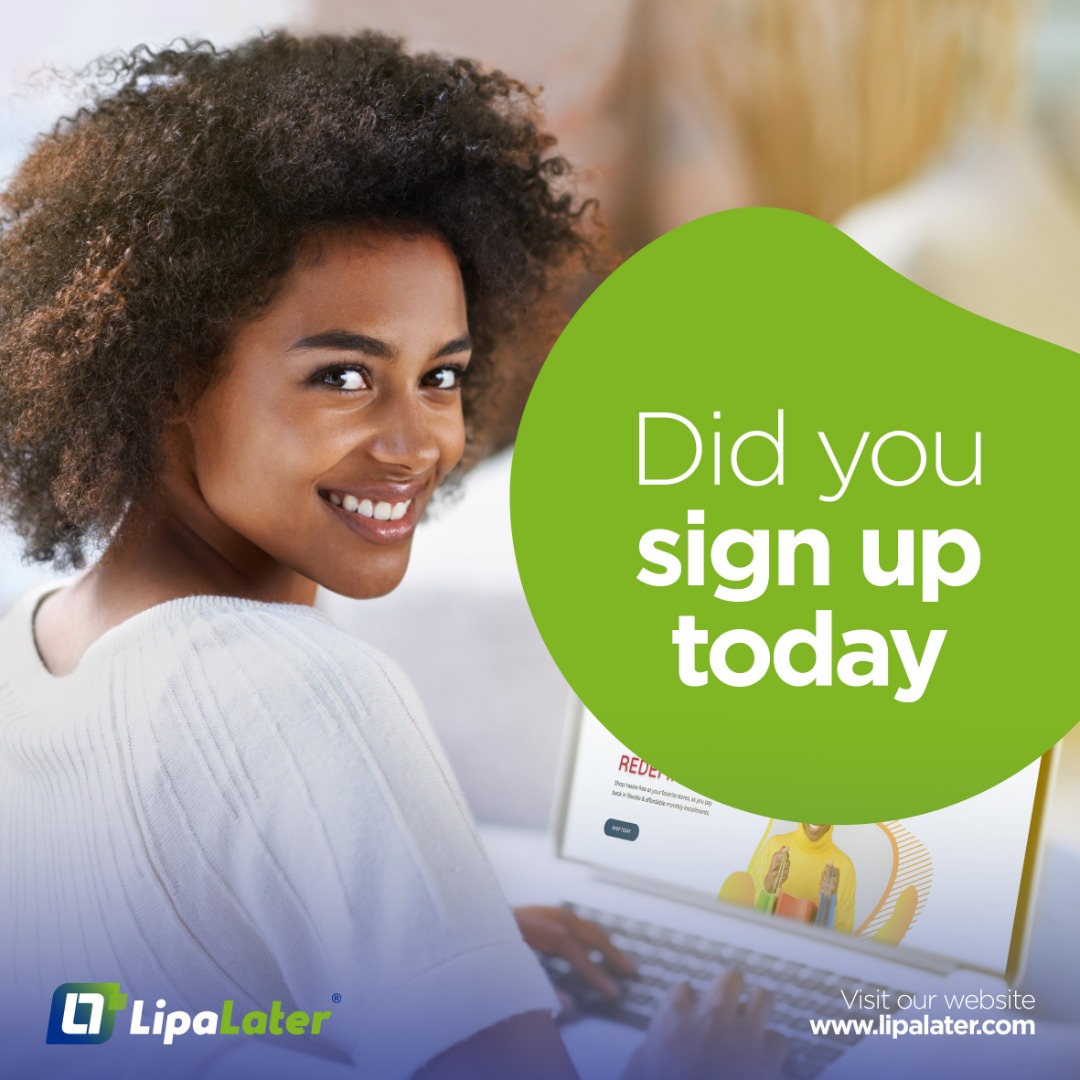 Hey, did you sign up today?
Not yet? #SignUpToday with the link in our bio or call our call center and enjoy your shopping with #lipalater and pay later.

#lipalaterrwanda #BuyNowPayLater #StartSavingNow #WegotYou #AFriendIndeed