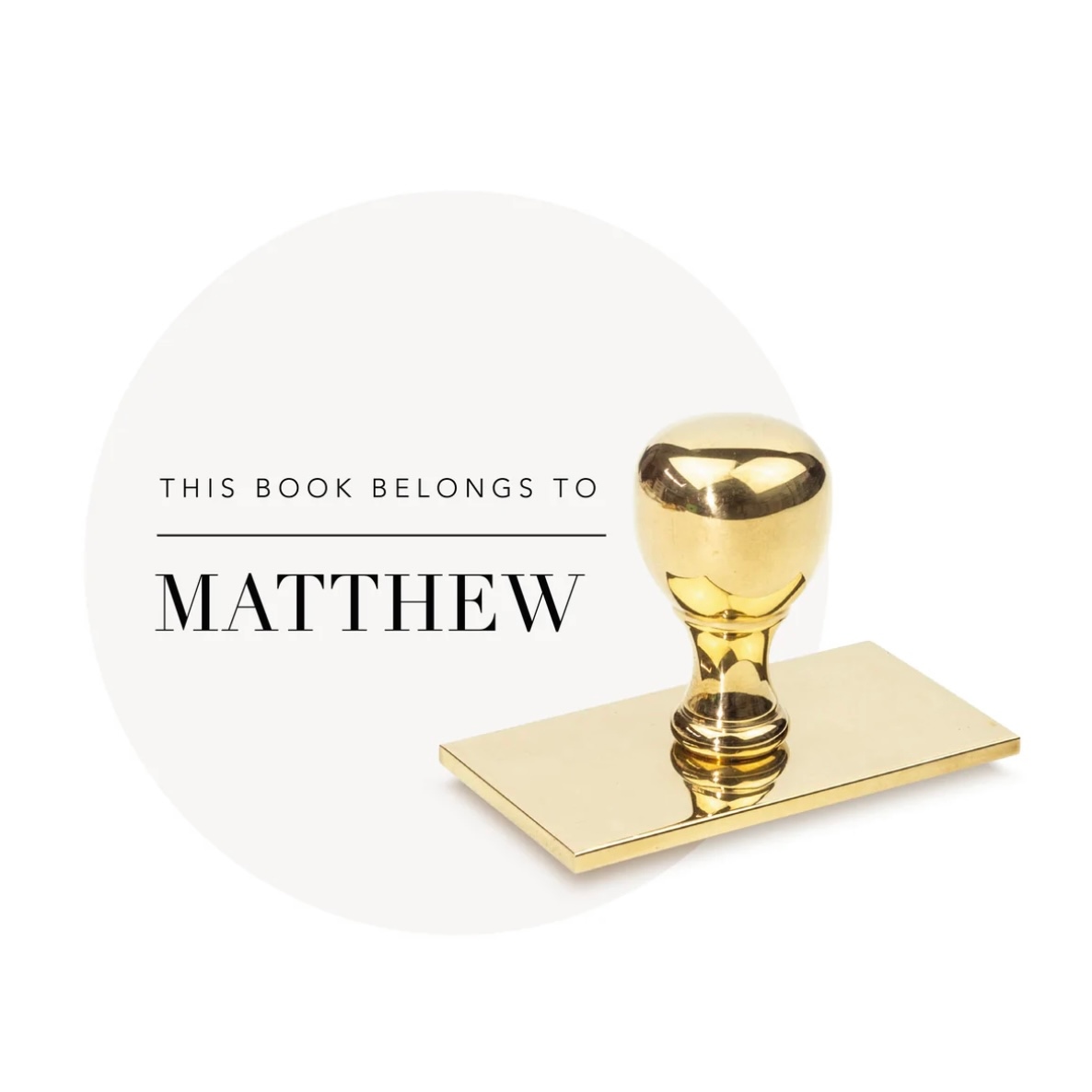 For the man who has it all - a sophisticated, classy, luxuriously weighty brass rubber stamp to adorn his book collection with 📕

#giftsformen #giftsforhim #xmasgiftideas