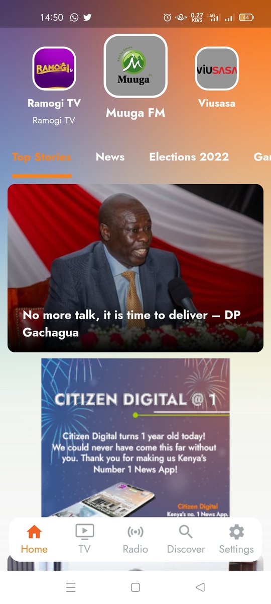 mwenda_jos's tweet photo. #CitizenDigital@1
1.I listen to all royal media stations in all parts, especially my local redio station @muugafm
2.Whenever I come across breaking news I break it to citizen digital app via mwananchi reporting @1k
3.I can follow news of what's happening across the world in it. https://t.co/ccancjIvFR