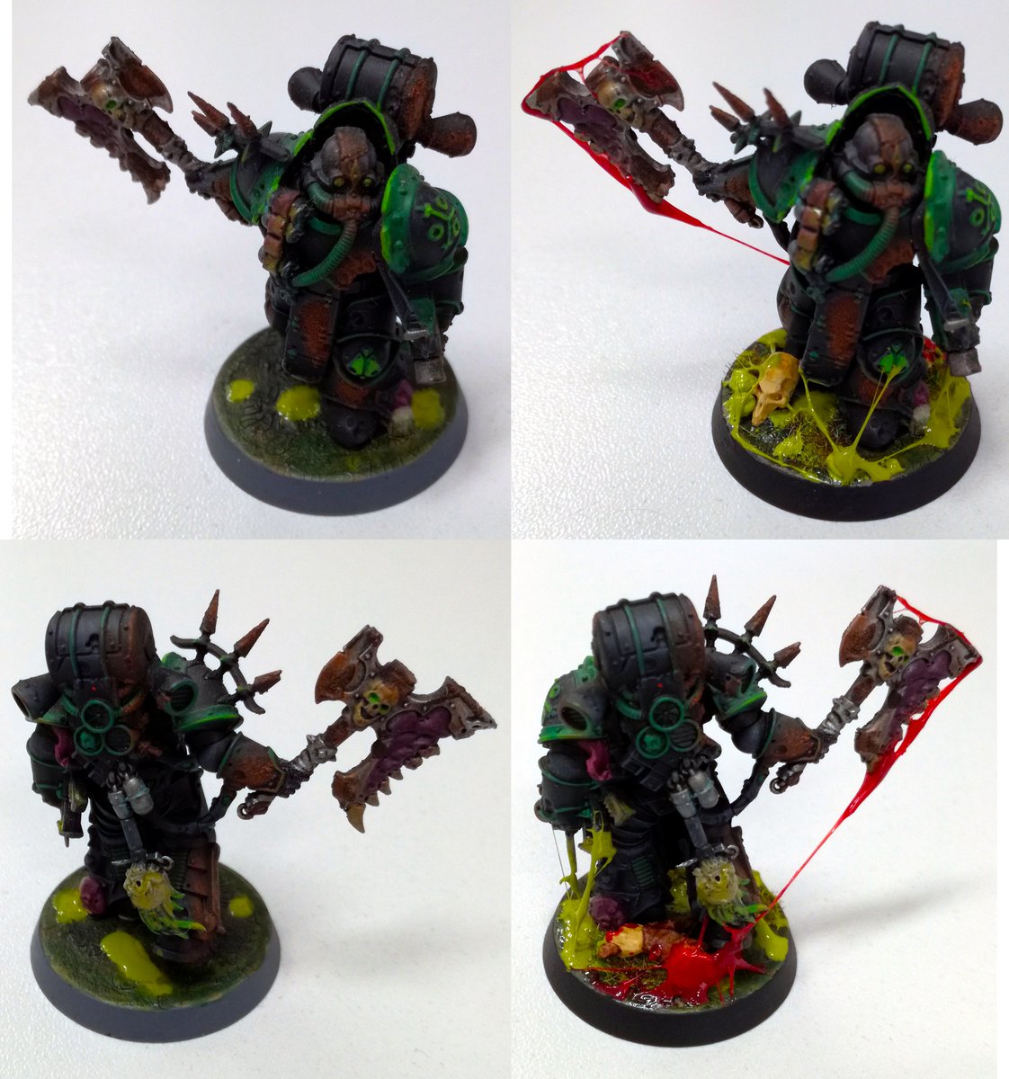 Bratiszka's tweet photo. OdΕwieΕΌenie podstawek :)
#killteam #deathguard #nurgle #40k #warhammer #paintingwarhammer #warhammercommunity
#warhammer40k #warhamer40000 #wh40k #gamesworkshop #base #miniaturebasing #miniaturebases https://t.co/vGV3reVgxD