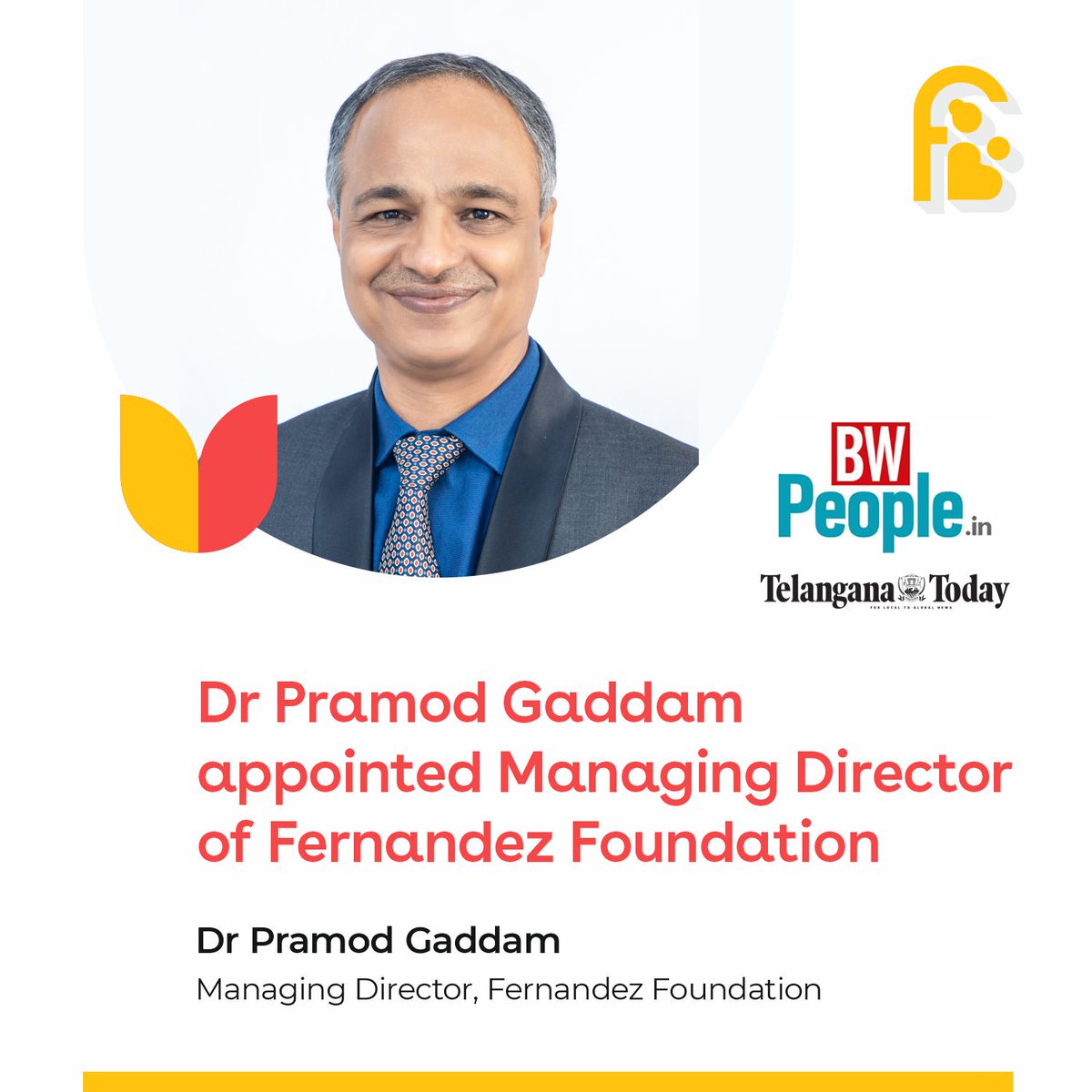 FHStorkHome's tweet photo. Dr Pramod's elevation to the position of Managing Director, Fernandez Foundation, got covered in two leading newspapers.
Click on the links to read more: https://t.co/XtmChy2V8y
#fernandezfoundation #proudtobeatfernandez #builtforbirthing https://t.co/jZwSkulJaR