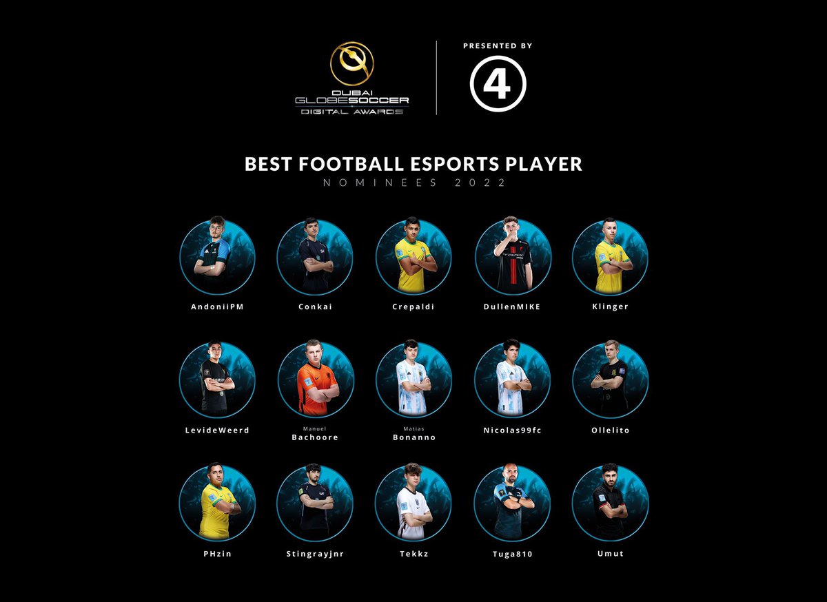 🚨Estou nomeado na categoria de MELHOR JOGADOR DO MUNDO DE ESPORTS na Globe Soccer Digital Awards! 🚨

Histórico! Preciso do vosso voto para me ajudar a ganhar este prémio!

❤️ + RT para chegar a mais gente 🙏

Link da votação: ⬇️
vote.globesoccer.com//vote/best-esp…