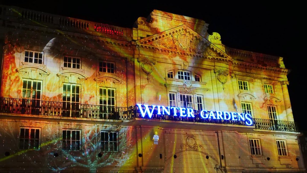 #100storieshigh by <a href="/ImitatingtheDog/">imitating the dog</a> is running on Blackpools <a href="/WGBpl/">Winter Gardens BPL</a> until 29th October as part of Lightpool Fest.

Shout out to Neil Balfour and our community choir for bringing this to life.

Showing again at <a href="/LightUpLanc/">Light Up Lancaster</a> 4th/5th November with live singer and choir.

#composer