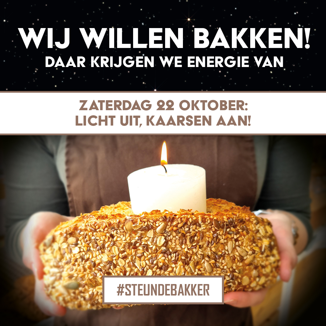 Lichten uit, kaarsen aan: doe je mee?

Op zaterdag 22 oktober worden de lichten in veel bakkerijwinkels gedoofd en worden de kaarsen aangestoken. Om aandacht te vragen voor het bestaansrecht van de bakkers, met de aangekondigde maatregelen gaat het licht namelijk helemaal uit.