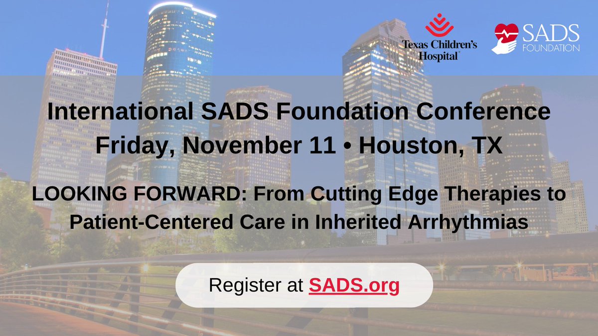 SADS Foundation (@sadsfoundation) on Twitter photo Speakers at upcoming SADS & <a href="/TexasChildrens/">Texas Children's</a> #inherited #arrhythmias conference include <a href="/MJAckermanMDPhD/">Michael J. Ackerman MD,PhD</a>, @PKannankeril, <a href="/MaullyShah/">Maully Shah</a>, @APLandstrom, <a href="/BobHamiltonMD/">Robert Hamilton</a> & <a href="/SusanEtheridg12/">Susan Etheridge</a> Learn more: tinyurl.com/mrfmnatf.
<a href="/PACESep/">PACES Pediatric and Congenital EP Society</a> #EPeeps #CardioEd #CardioTwitter Speakers at upcoming SADS & <a href="/TexasChildrens/">Texas Children's</a> #inherited #arrhythmias conference include <a href="/MJAckermanMDPhD/">Michael J. Ackerman MD,PhD</a>, @PKannankeril, <a href="/MaullyShah/">Maully Shah</a>, @APLandstrom, <a href="/BobHamiltonMD/">Robert Hamilton</a> & <a href="/SusanEtheridg12/">Susan Etheridge</a> Learn more: tinyurl.com/mrfmnatf.
<a href="/PACESep/">PACES Pediatric and Congenital EP Society</a> #EPeeps #CardioEd #CardioTwitter