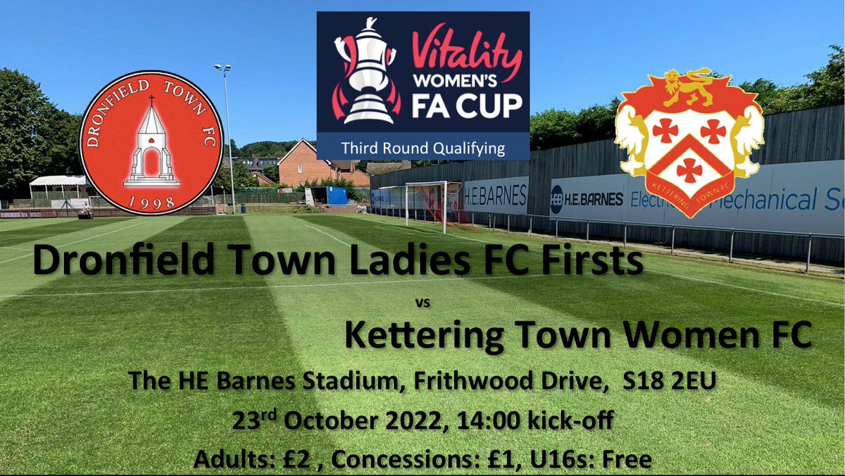 DTFC_Women's tweet photo. It’s @VitalityWFACup weekend as we host @KTFCWomen at the @HE_Barnes Stadium in the Third Round Qualifying.

We’re just one win away from the First Proper Round; this where our journey ended last season in the competition, can we go further this season … let’s find out! 🔴⚫️🔴⚫️ https://t.co/afIKvSiBpK