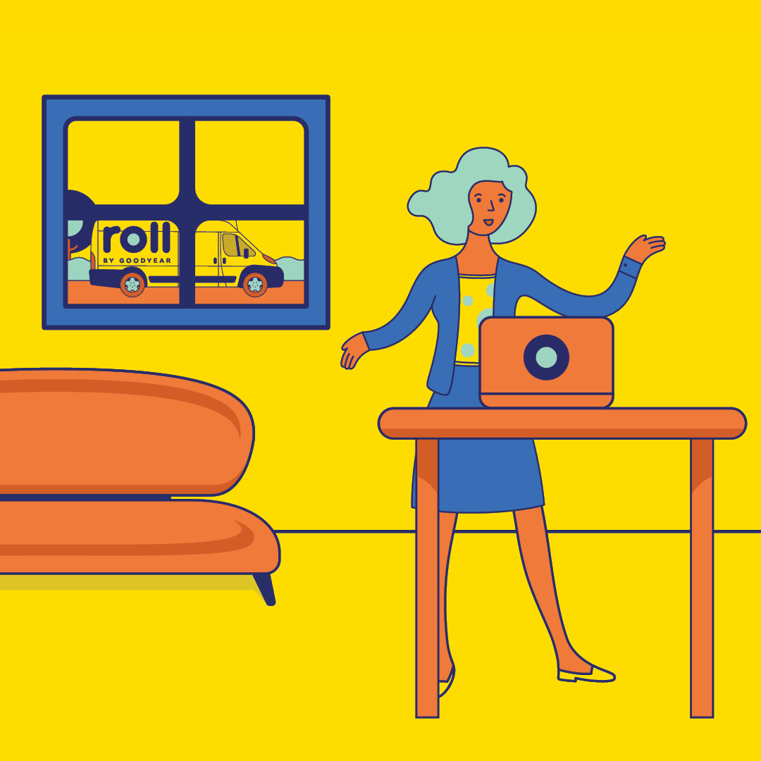 rollbygoodyear's tweet photo. With Roll by Goodyear, you can schedule tire installation at home and the mobile van will come to you. We'll do the rest, so you can take your work meetings in peace.

Learn more here: https://t.co/UJNhdkpygT https://t.co/9CSOL2b3xq