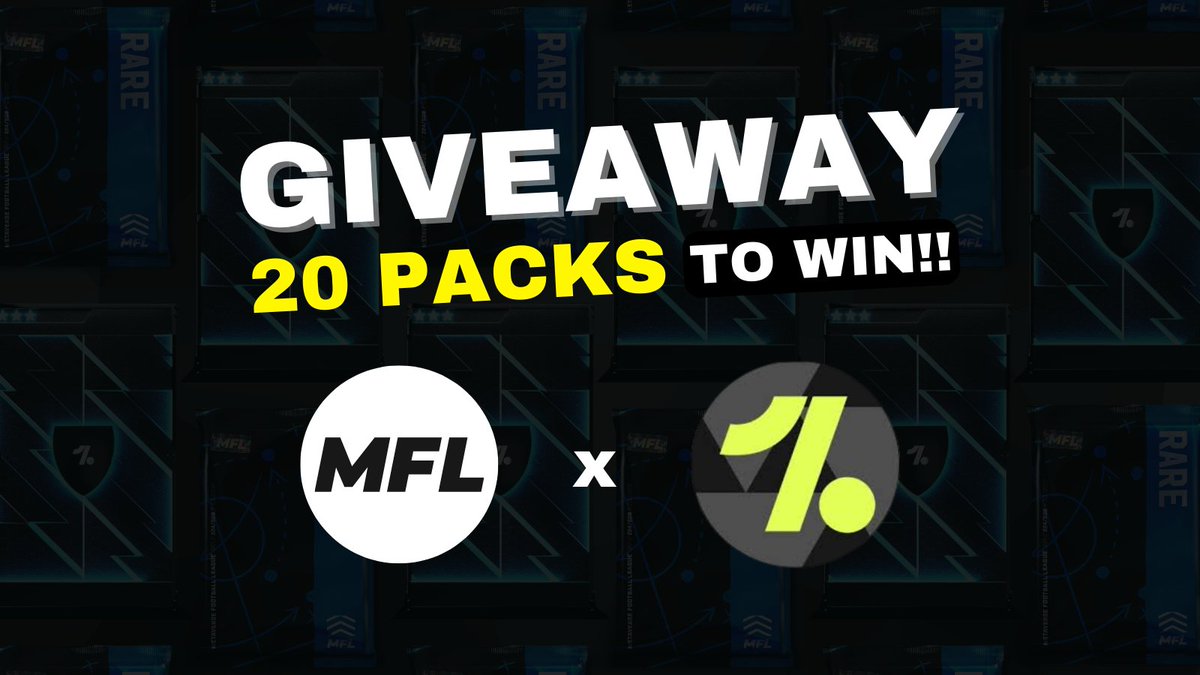 playMFL's tweet image. 🎁 GIVEAWAY 🎁

To celebrate our new partnership with @area_football, we're giving away 10 MFL Base Packs + 10 Aera Packs from the upcoming 3rd Drop 🤯

1 winner = 2 packs

To enter:
️⚽️ Follow @aera_football and @playMFL
️⚽️ RT this tweet

You have until Oct 24 to enter.

GL!