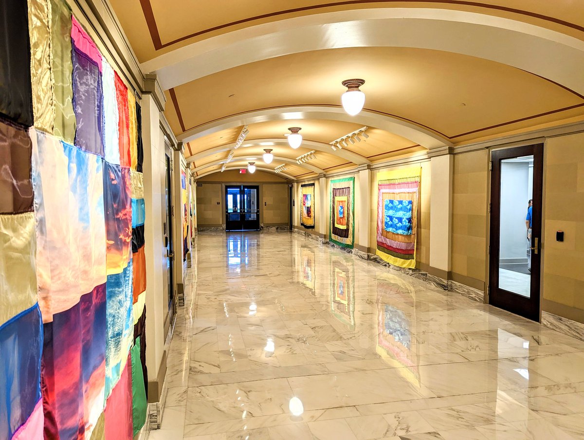 Trait Thompson (@traitthompson) on Twitter photo Everyone go check out this beautiful art installation by Rachel Hayes on the first floor of the Oklahoma State Capitol. Everyone go check out this beautiful art installation by Rachel Hayes on the first floor of the Oklahoma State Capitol.