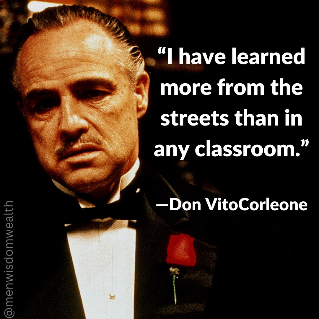 menwisdomwealth's tweet photo. 10 harsh truths about life from Vito Corleone:
1. https://t.co/90GGdbHVFP