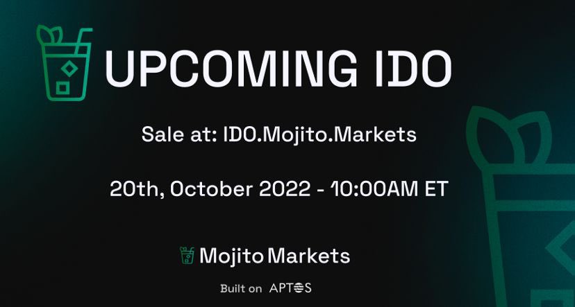 KashKysh's tweet photo. Dans deux heures l’IDO d’un des dex les plus bullish sur Aptos  @Mojitomarkets aura lieu 🍹👀

Pour y participer il faut simplement se rendre ici: https://t.co/CiFihAyYlQ 

Les tokens seront disponibles dans 48h sans vesting, un beau multiple est potentiellement à la clé ! 💰 https://t.co/PKRUWdg0uu