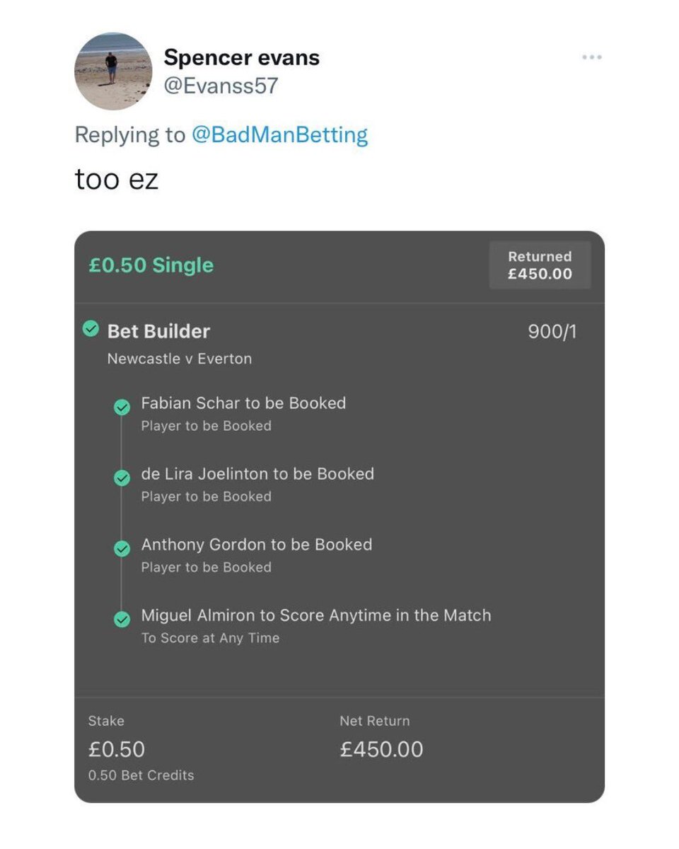 Bad Man’s Football Tips ⚽️ tweet media