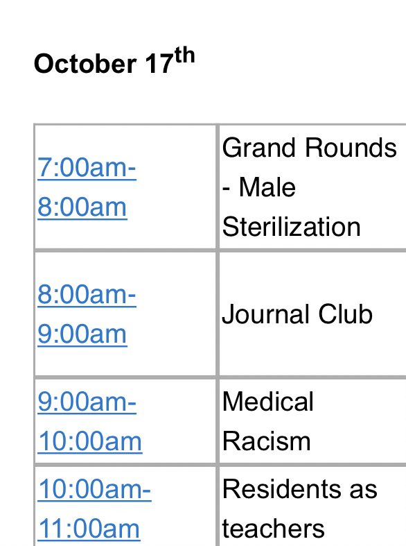 Didactics this week: Sterilization &amp; medical racism. #vasectomy ⏫ since restrictive OH abortion laws. BTL barriers for patients. #MedicalRacism: reflective session in our #DEI ResEd series. Kudos to Dr Sandhu, PGY2: Leading this initiative! Residents as teachers. 🌟Kudos!