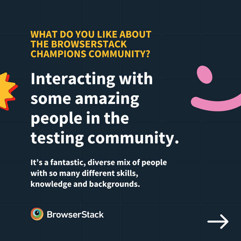 browserstack's tweet photo. In this edition of #BrowserStackChampions spotlight, we have @11vlr, Director &amp; Lead QA Consultant at @rdconsultingltd, and Platform Test Lead at @EqualExperts.  🙌

➡️ Swipe to learn more about him.